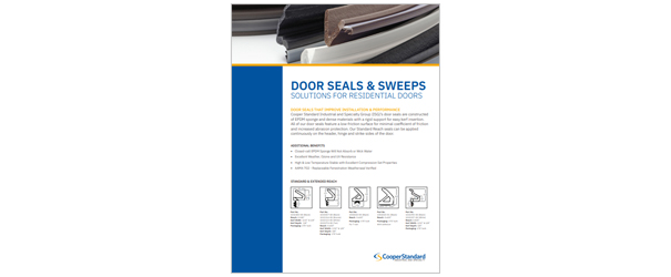 Cooper Standard ISG Door Seals & Sweeps Brochure